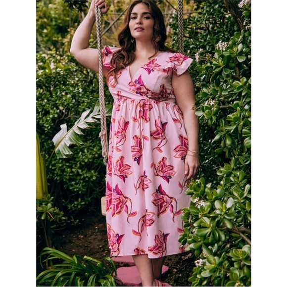 New ELOQUII Elements Women's Plus Size Dress Size 18 - Picture 1 of 8